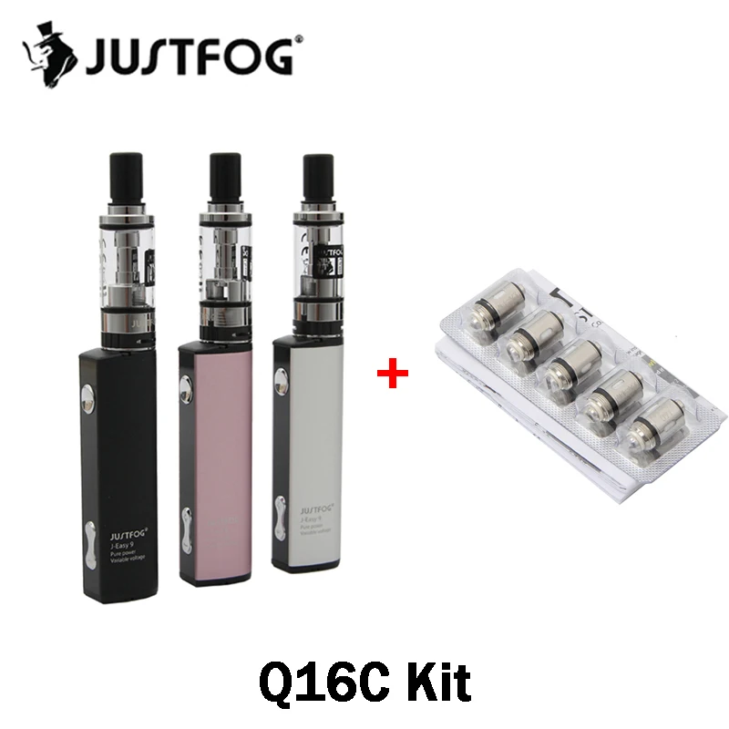 Оригинальный набор JUSTFOG Q16C и Катушка 1 6ohm 9 мл бак 900 мАч встроенный аккумулятор