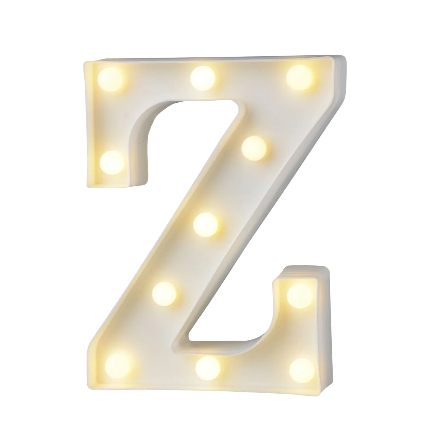 Z DIY белый пластиковый 3D светодиодный светильник с буквами, знак шатра, алфавит, светильник s, лампа для романтической свадебной вечеринки в помещении, на открытом воздухе, DIY Украшение - Цвет: Z