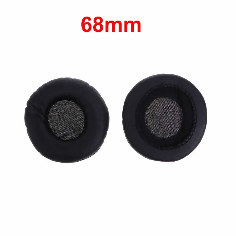 68mm Black 1 пара амбушюр Пена Губка наушники защитная крышка 65 мм 75 мм амбушюры Замена для Audio-Technica SJ1 SJ11 SJ33 - Цвет: 68mm Black