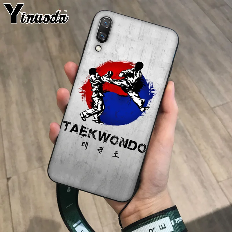 Yinuoda Kungfu тхэквондо ТПУ Мягкий силиконовый чехол для телефона Huawei P10 plus 20 pro P20 lite mate9