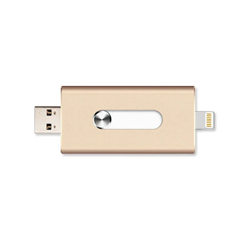 OTG USB флэш накопитель для iPhone X/8/7/7 Plus/6/6s/5/SE металлическая Флешка ipad карта памяти