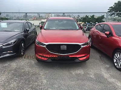 Накладка на передний капот подходит для Mazda New CX5 CX-5 2017 2018 хромированный
