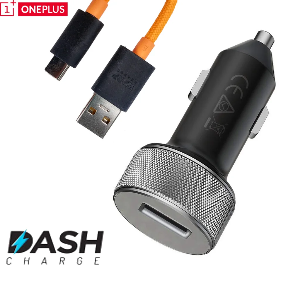 Оригинальный Oneplus 6T Warp автомобильное зарядное устройство 4A Быстрый кабель usb type c
