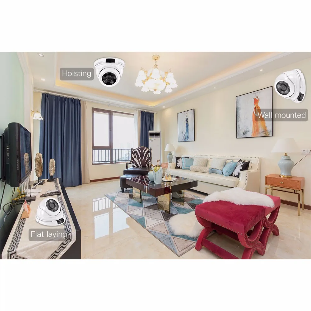 AZISHN PoE IP камера 1080P HD 2.0MP ИК ночного видения 2 8 мм объектив Ourdoor/Внутренняя