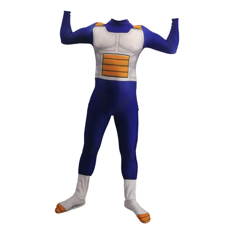 Аниме Косплэй костюм Dragon Ball Z Супер Jiren Вегета Герои боди зентай-костюм Комбинезон