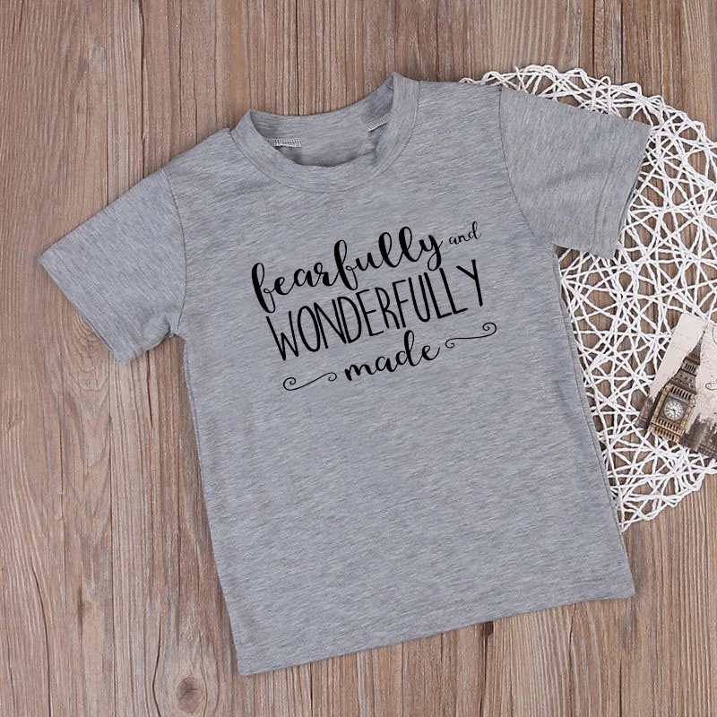 

DERMSPE New Kids Girls Boys Cute Short Sleeve Letter Print Loose Cotton Clothing Children Tops Kids Baby T-shirt Suit 0-10 Years