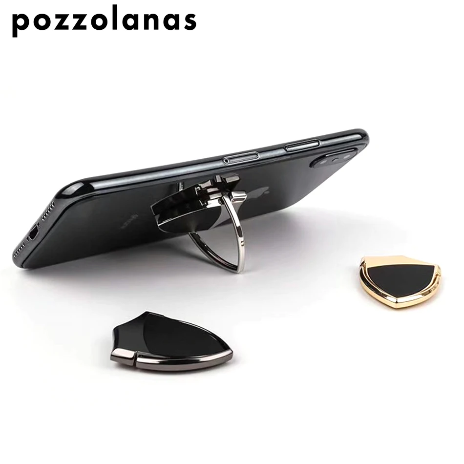 Pozzolanas металлический держатель для кольца на палец iPhone XS 8 Samsung кольцо телефона