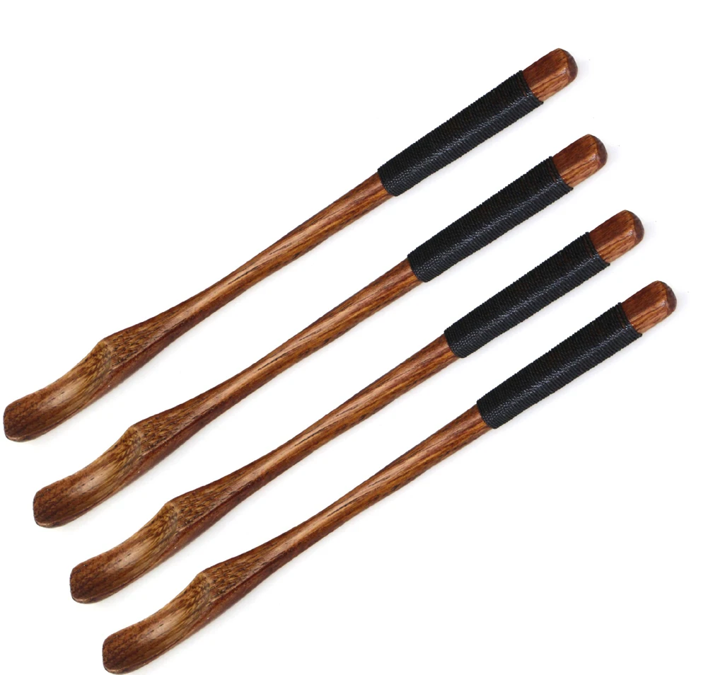 4 шт./компл. натуральная зеркальная ложка Ручной Работы Из Каштанового Дерева с