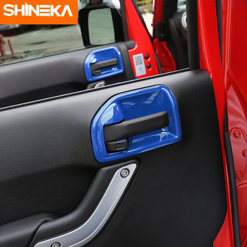 Внутренние молдинги SHINEKA для Jeep wrangler jk 2 двери внутренняя дверь чаша 2011 2017