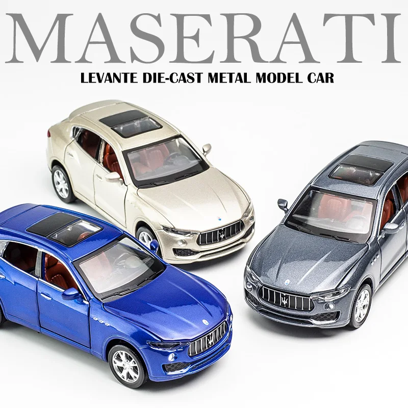 KIDAMI 1:32 Maserati Levante литая под давлением литая модель автомобиля коллекция подарков для детей четыре двери Моделирование игрушечных автомобилей