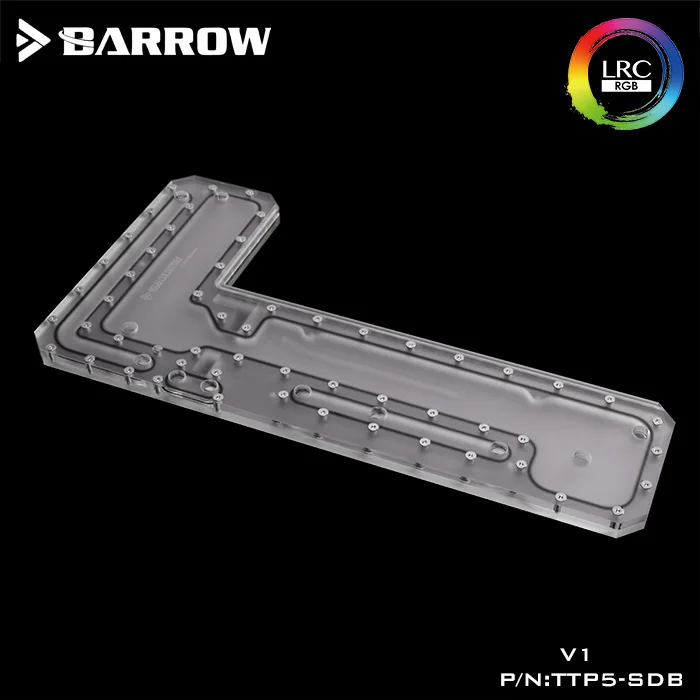 Акриловая плата Barrow в качестве Водного Канала для компьютерного чехла TT Core P5