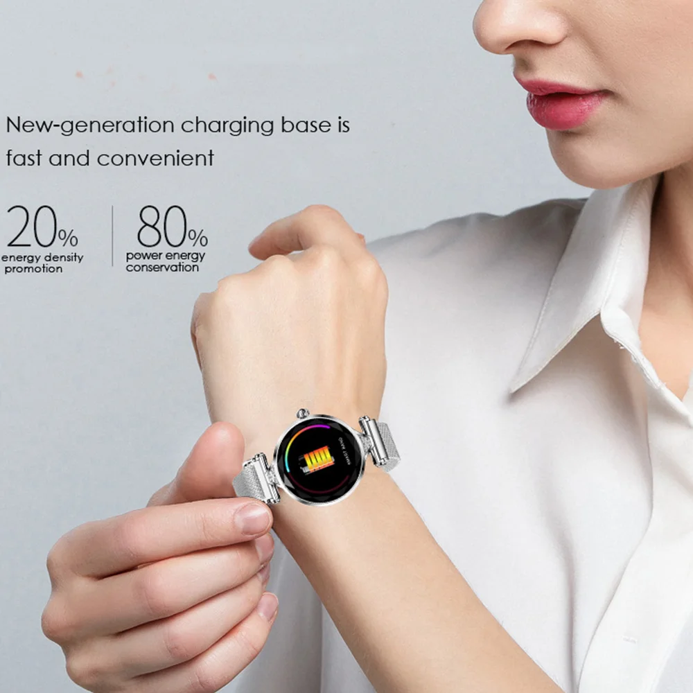 Женские Смарт-часы H1 умный браслет с измерением артериального давления для