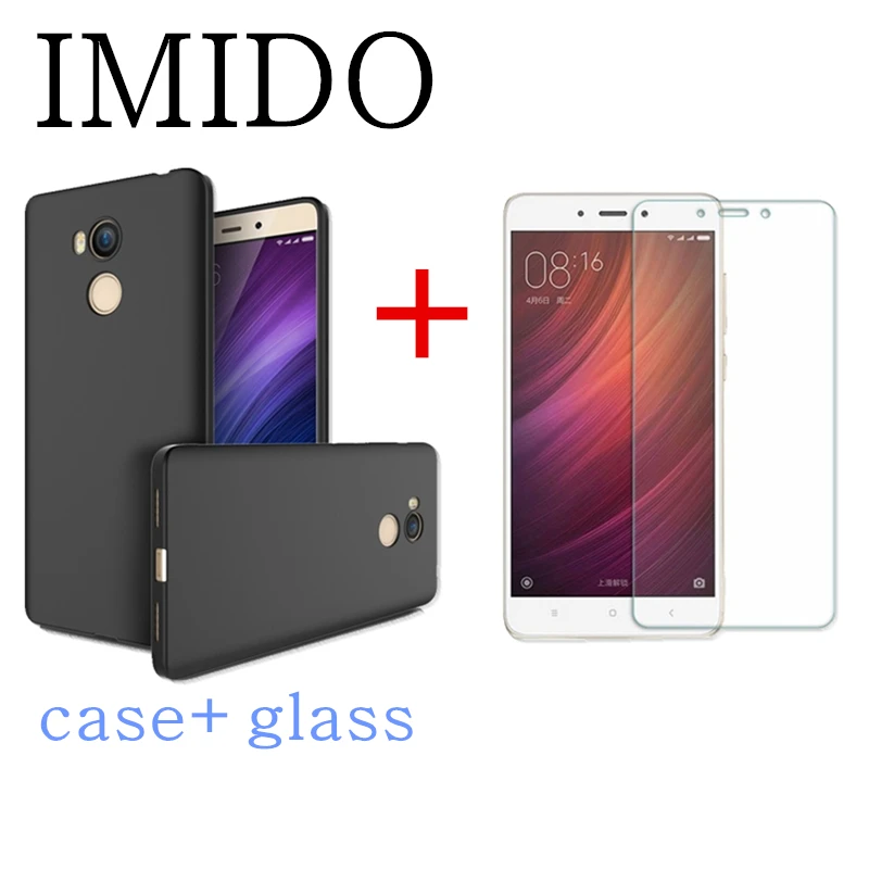 IMIDO 2PCS/set For Xiaomi Mi6 plus Mi5 mi 5C 5S plusMi4 for TPU Frosted Ultra Thin Back Cover Case + Screen protector Glass | Мобильные