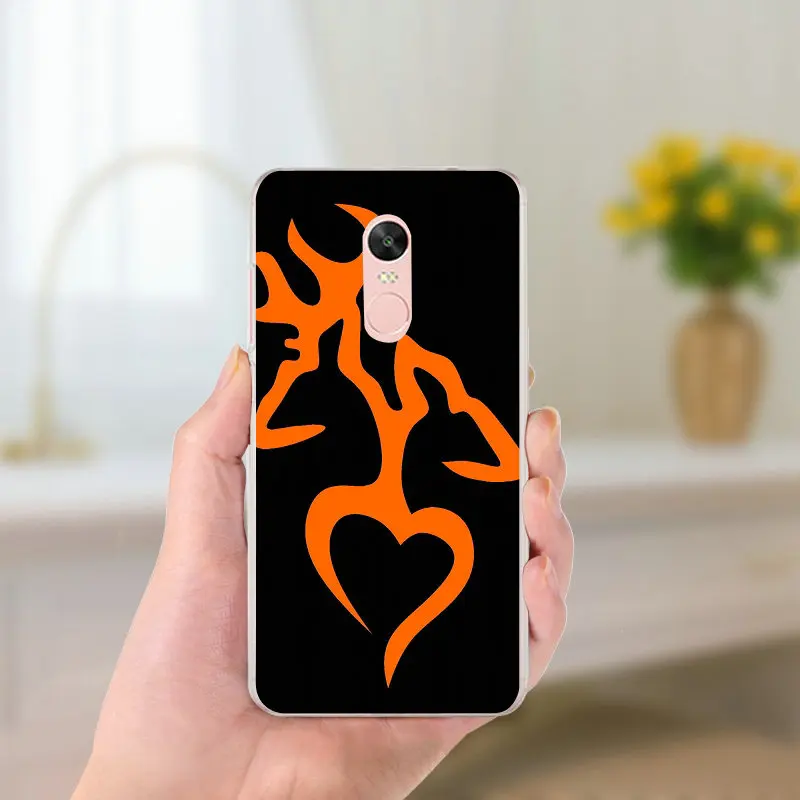 Горячие Browning для охоты на оленя головы Мягкие силиконовые ТПУ чехлы телефонов
