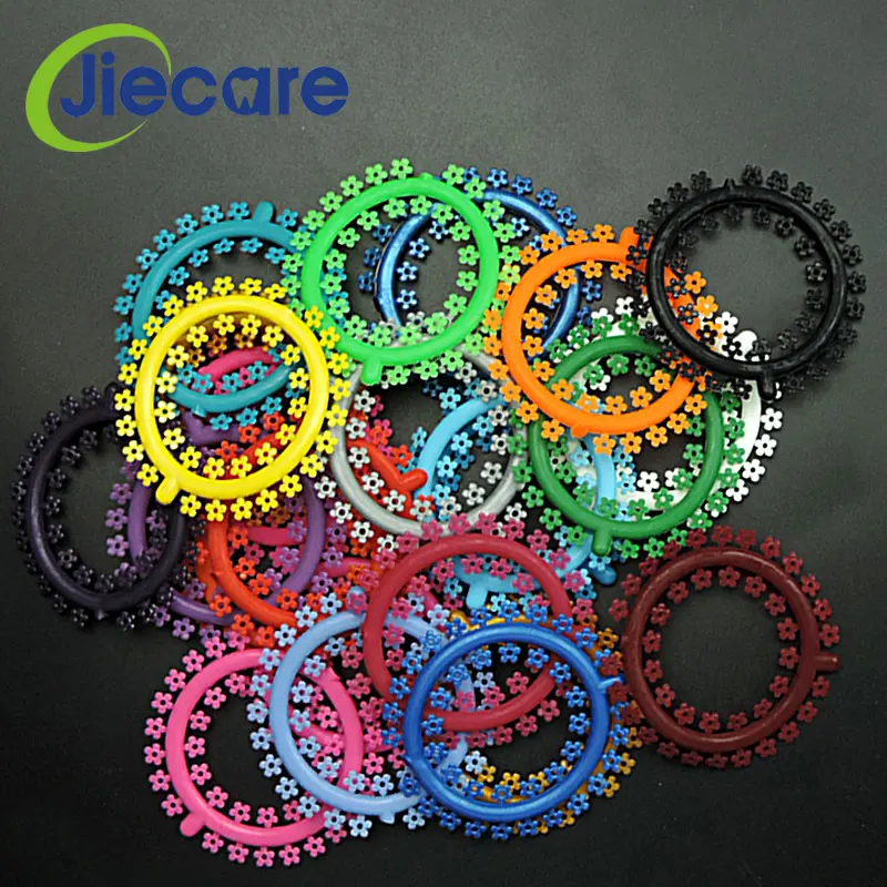 25PCS/Bag Hot Sale Dental Circular Orthodontic Cartoon Ligature Ties Flower Multi-colored Dentist Products | Красота и здоровье