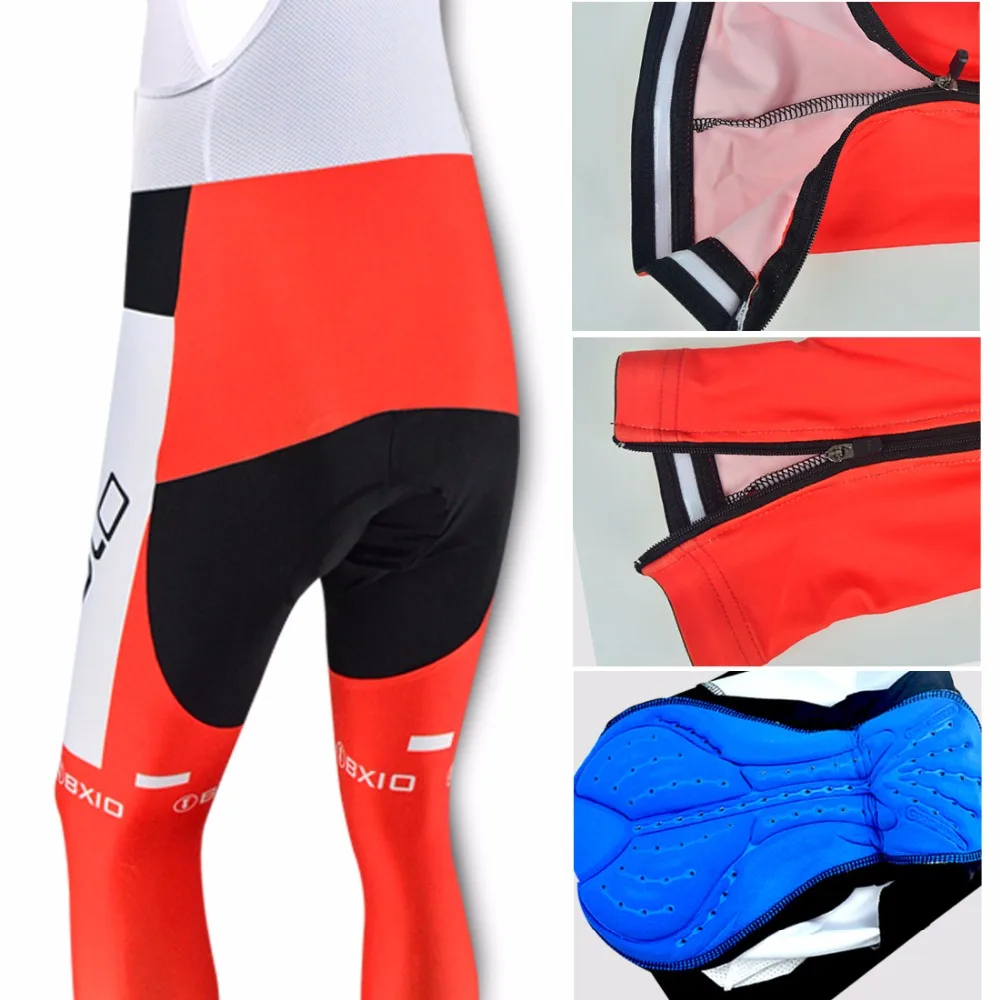 Bxio профессиональные велосипедные штаны для мужчин длинные красные дышащие Pantalon
