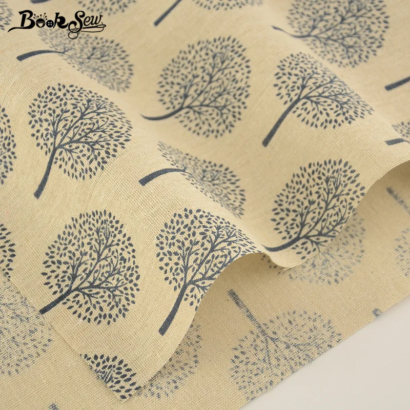 Booksew Одуванчик дизайнерская хлопковая льняная ткань для сумок скатерть