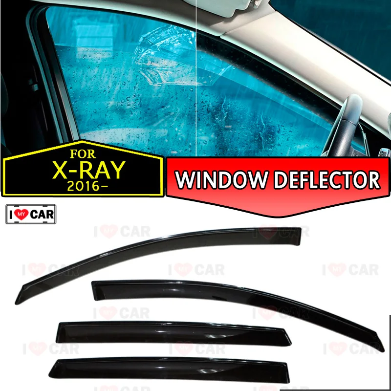 Оконный дефлектор для Lada X-Ray 2016-Автомобильный оконный ветрозащитный козырек от