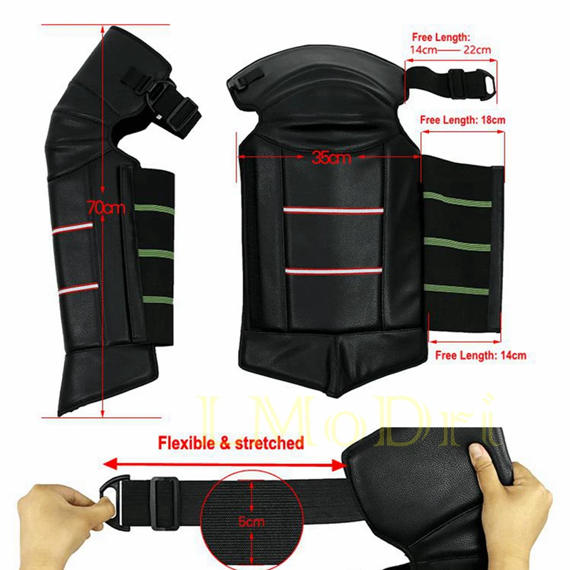 Мотоциклетные теплые наколенники LMoDri Непродуваемые зимние из искусственной