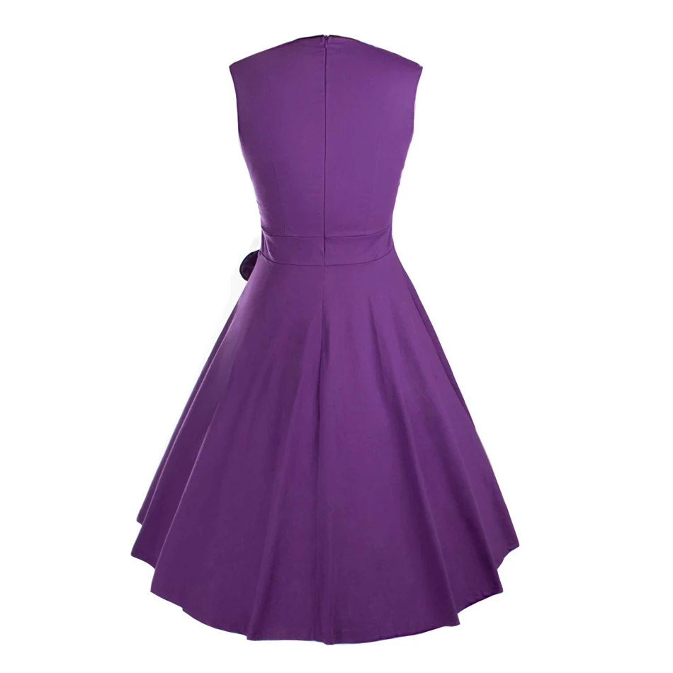 Vestidos женщины летнее платье старинные ретро ну вечеринку халат рокабилли 50 s