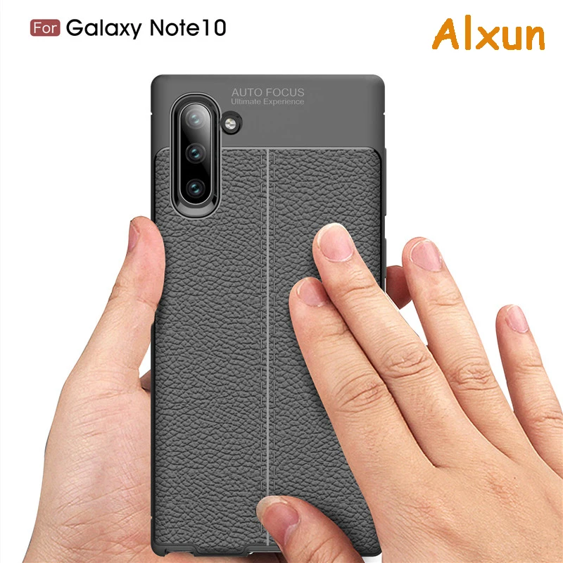 Alxun для samsung Galaxy Note10 Pro Чехол кожаный роскошный мягкий TPU Ультра модный
