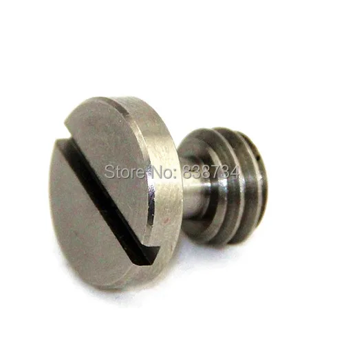 

10pcs 3/8 " * 5mm 304 stainless steel slotted flat head camera screw for camera tripod quick release plate