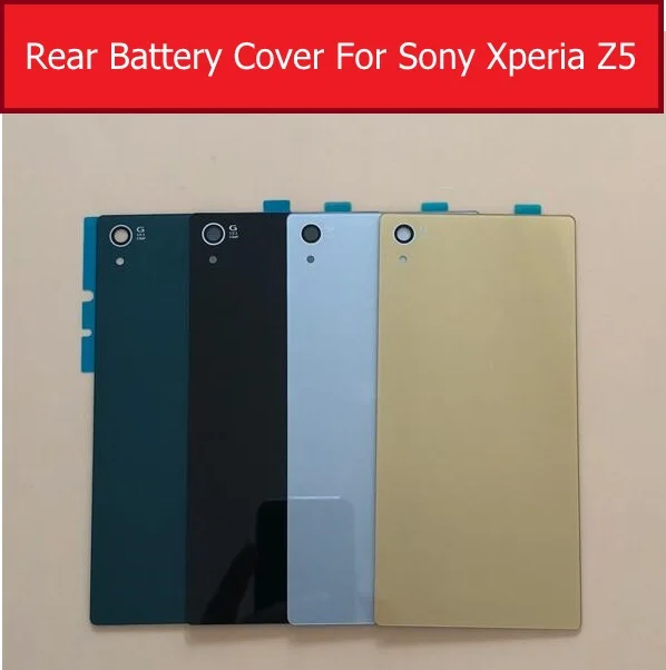 Задняя крышка батарейного отсека стеклянная для Sony Xperia Z5 E6653 E6683 E6633 E6603 Двойная
