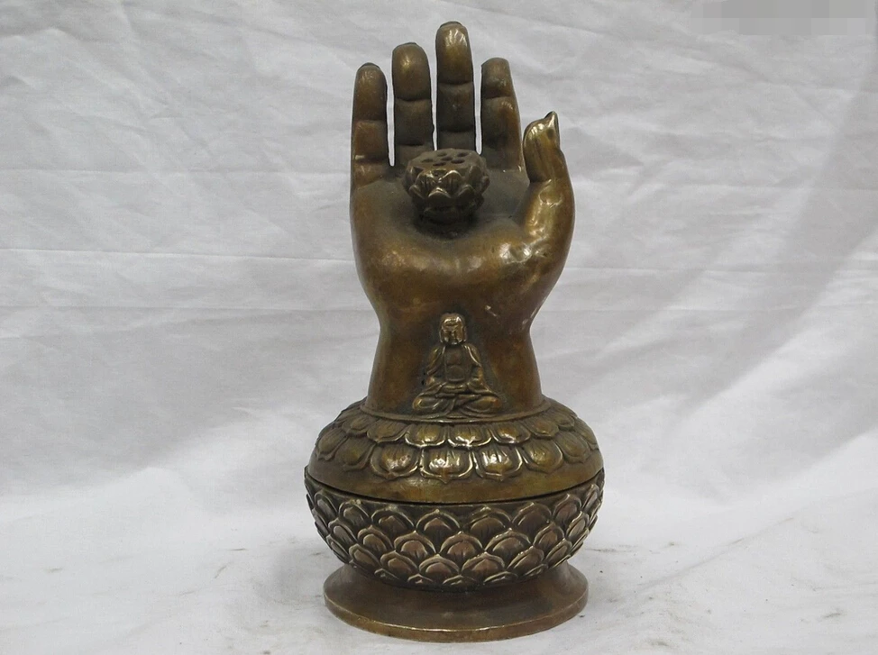 Китайский Фэн-шуй Бронзовый резные Животных Золотой слиток Деньги овец Богаче