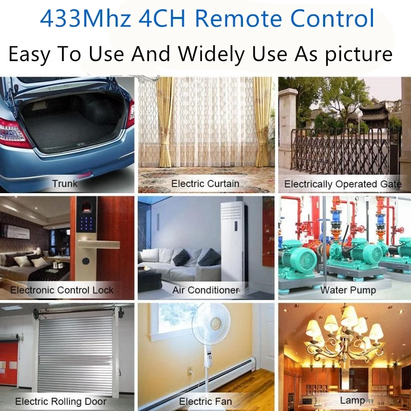 Универсальный Беспроводной 433 мГц клонирование дистанционного Управление копия