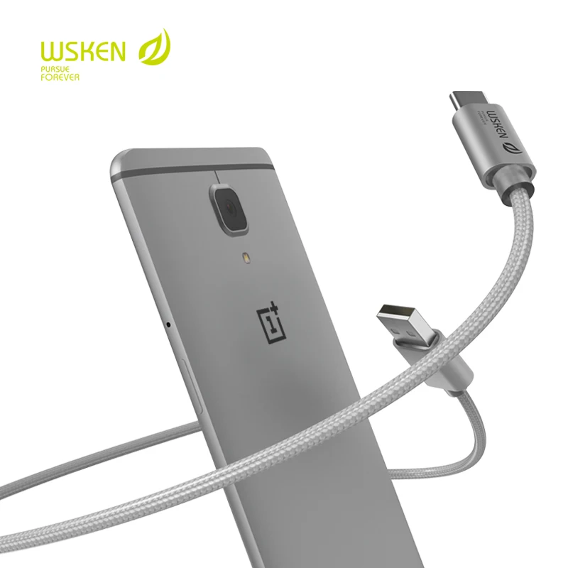 WSKEN usb type C 2 0 кабель для быстрой синхронизации и зарядки OnePlus Nexus 6P 5X ZUK Z1 Xiaomi 4c 5 Z9 Max