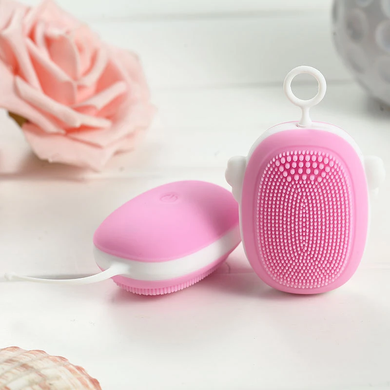 Мини электрическая Очищающая щетка для лица чистки пор прибор удаления угрей и