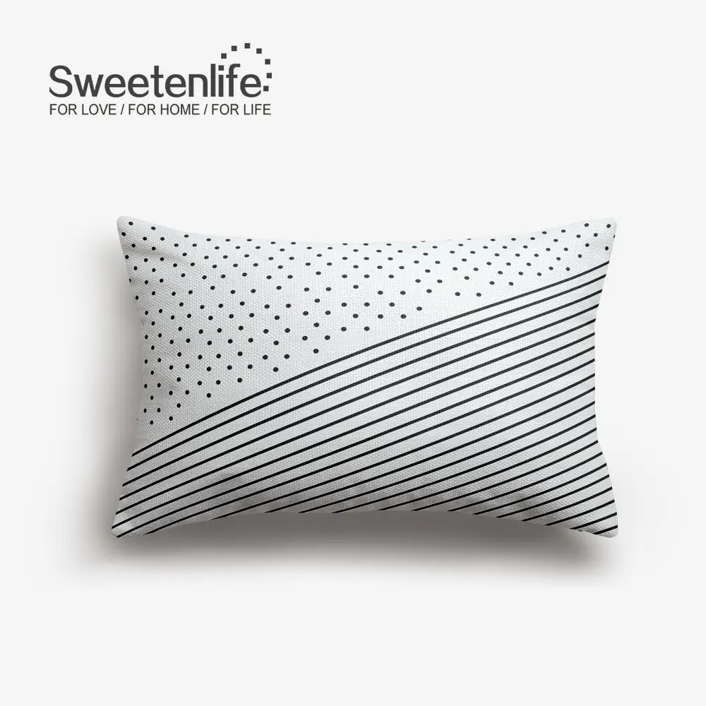 SL0302-L Sweetenlife 45x45 см наволочка для подушки креативные геометрические декоративные подушки высокое качество белая льняная ткань Подушка для стула - Цвет: SL0302-L