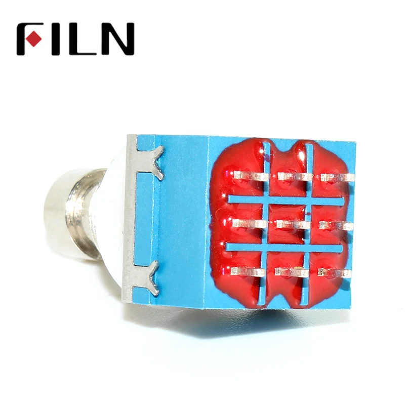 FILN 3PDT 9 контактный разъем PCB для гитары создания спецэффектов Stomp Переключатель