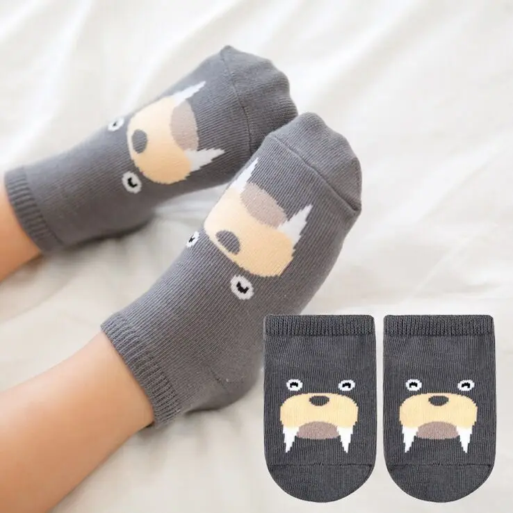 

Cute Monster Infant Toddler Anti-slip Floor Wear Girls Socks Spring Baby Cartoon Cotton Socks Newborn Baby Socks For Boys Girls