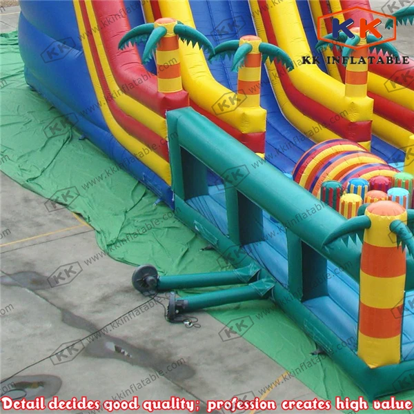 Надувная сухая горка в джунглях для детских джампевечерние|inflatable dry slide|slides for