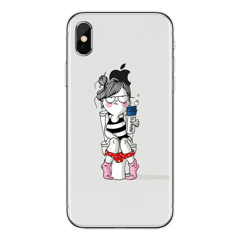 TPU Принципиально Перейти la volatil Мягкий силиконовый прозрачный чехол для iPhone X 8 7 6 6 S плюс 5S 5C SE XS Max - Цвет: TPU