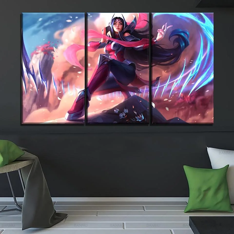 Картина на холсте домашний декор модульный Irelia League Of Legends картины игр современный