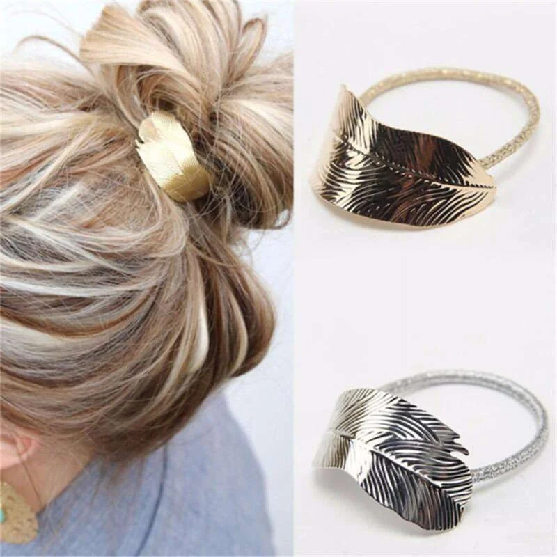 EASYA резьбе сплав лист Hairwear HairBands эластичный Sieraden бренд диадемы Para Noiva аксессуары