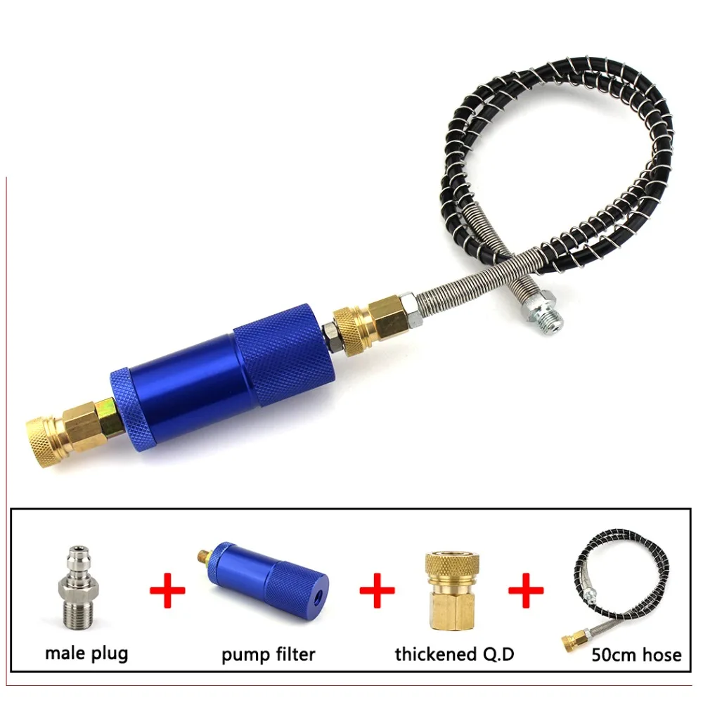 300BAR 4500PSI Пейнтбол PCP насос высокое давление ручной насос воздушный фильтр для воды-масло 50 см шланг 8 мм сепаратор M10x1 нить