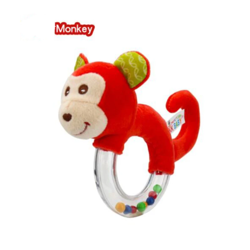 Детские плюшевые погремушки с рисунком колокольчика развивающие игрушки для