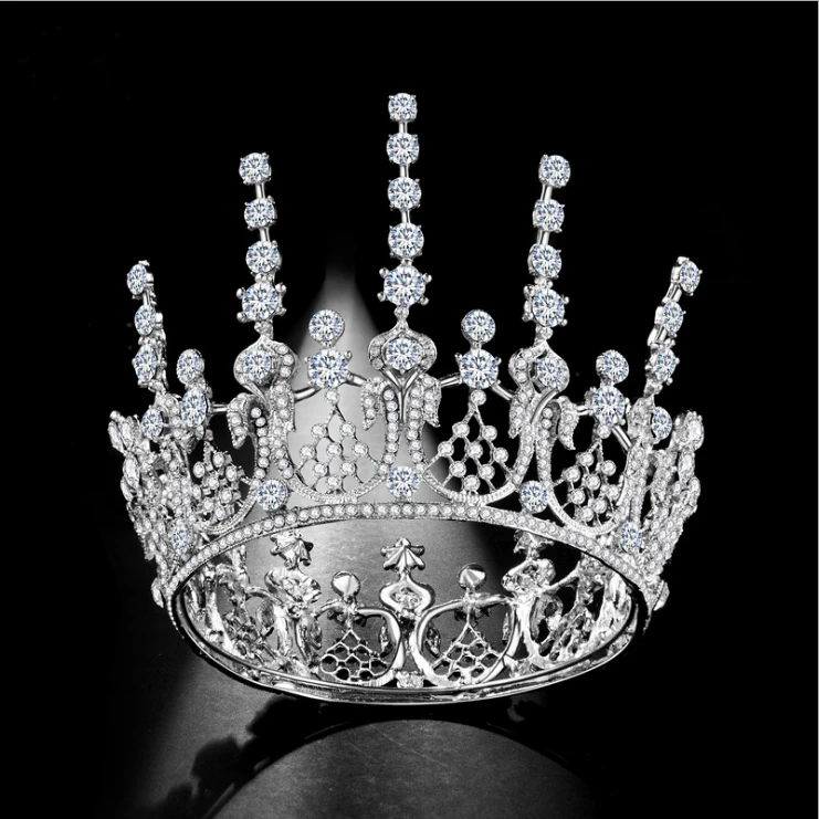 Роскошная хрустальная Cintilante Barroco Rainha Casamento для выпускного вечера диадема