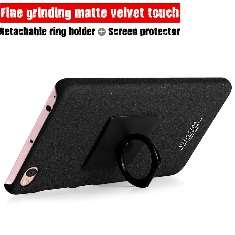 IMAK держатель для кольца на палец матовый корпус ПК + Защитная пленка экрана Xiaomi 5C |