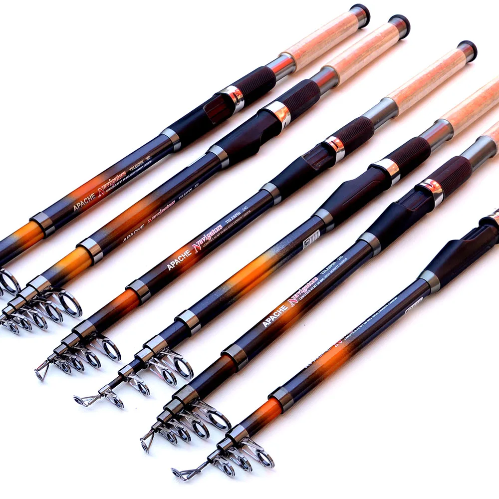 Телескопические удочки из углеродного волокна спиннинг удочка для морской