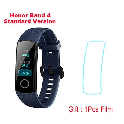 Band 4 Blue Умный Браслет huawei Honor Band 4, трекер сердечного ритма, Bluetooth, спортивный фитнес-трекер, сенсорный экран, для женщин и мужчин, Смарт-часы, ремешок - Цвет: Band 4 Blue