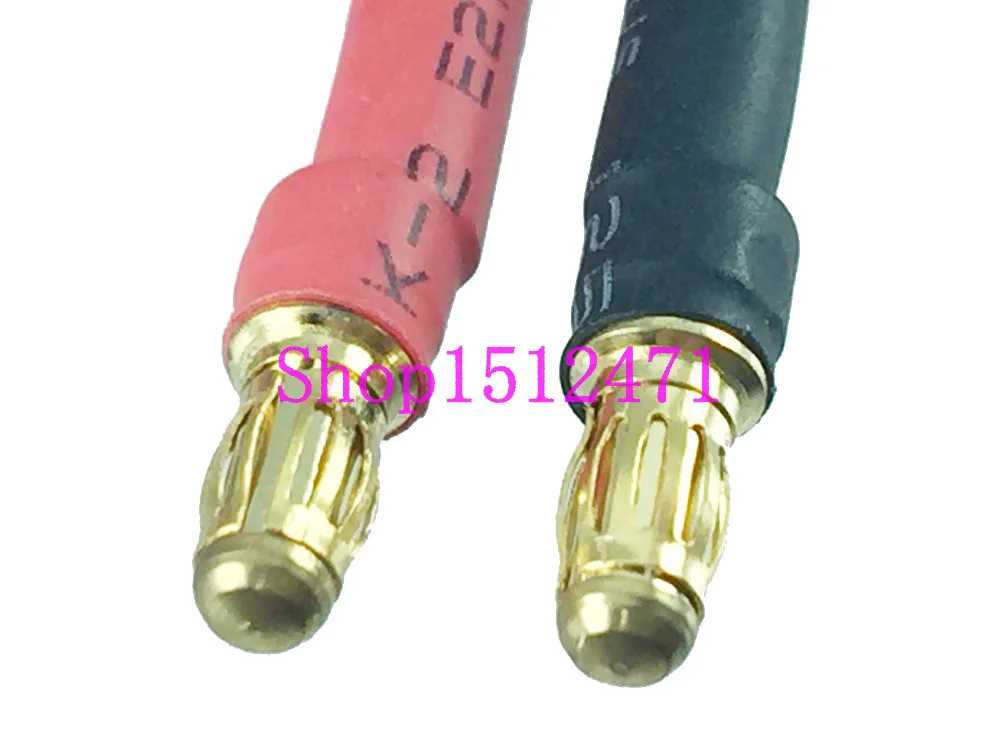 

1pce 3.5mm Gold Bullet Plug Male to Female Extension cable 14AWG 8inch wire