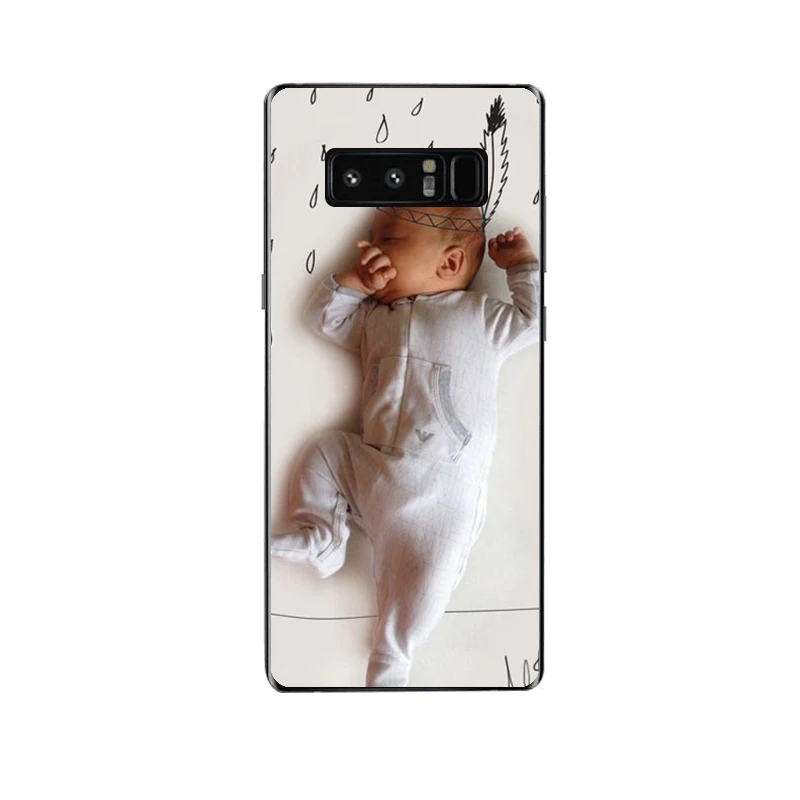 BAUQEE Baby Pattern Phone Case For Samsung Note 8 Cases iPhone X 7 6S Plus Soft TPU+PC Back Full Protector Cover |
