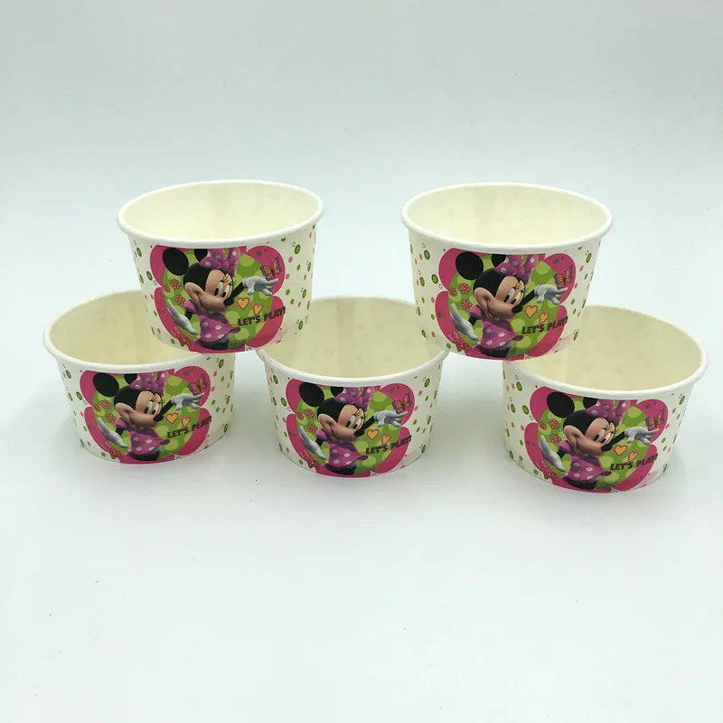 50 шт./лот Минни мороженое чашки bowel одноразовые мороженого Продажа с фабрики