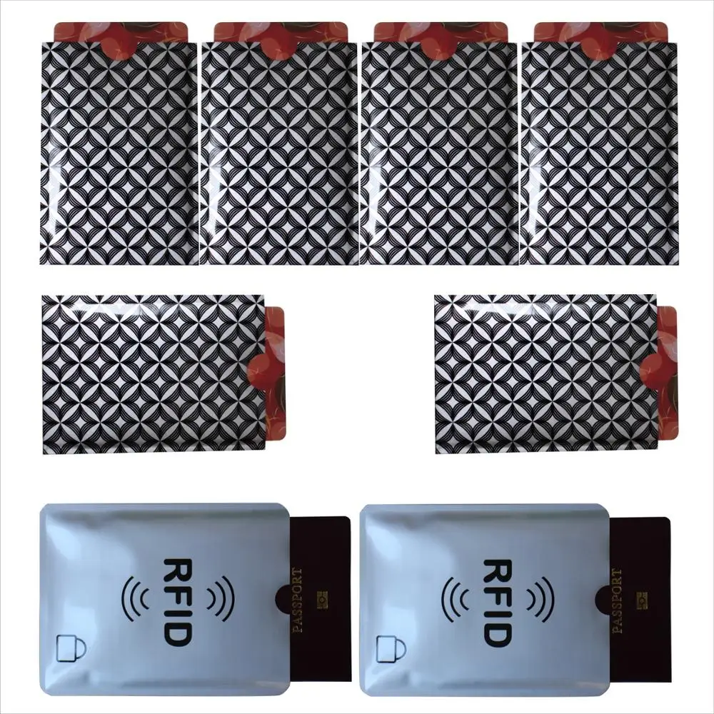 2019 стилей 8 шт. подходит для бумажника RFID защита ID карты Алюминиевый rfid Блокировка