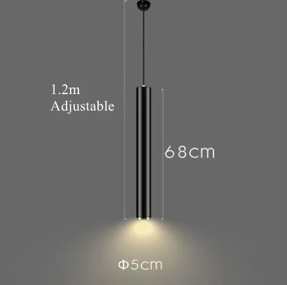 68cm x 5cm Spread 3 Вт,, LukLoy, современный подвесной светильник в скандинавском стиле, подвесной светильник для кухни, островного обеденного стола, стойка для регистрации, офисный зал - Цвет корпуса: 68cm x 5cm Spread