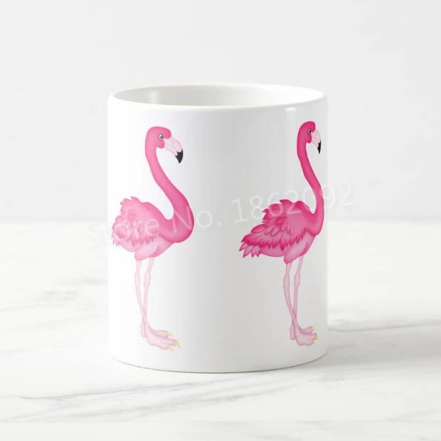 Креативная волшебная кружка с розовым фламинго кофейная чайная чашка